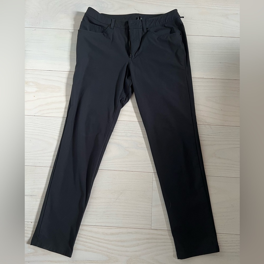 Men’s Lululemon Slim-Fit ABC Pants, 31” Waist / 32” Length, Black